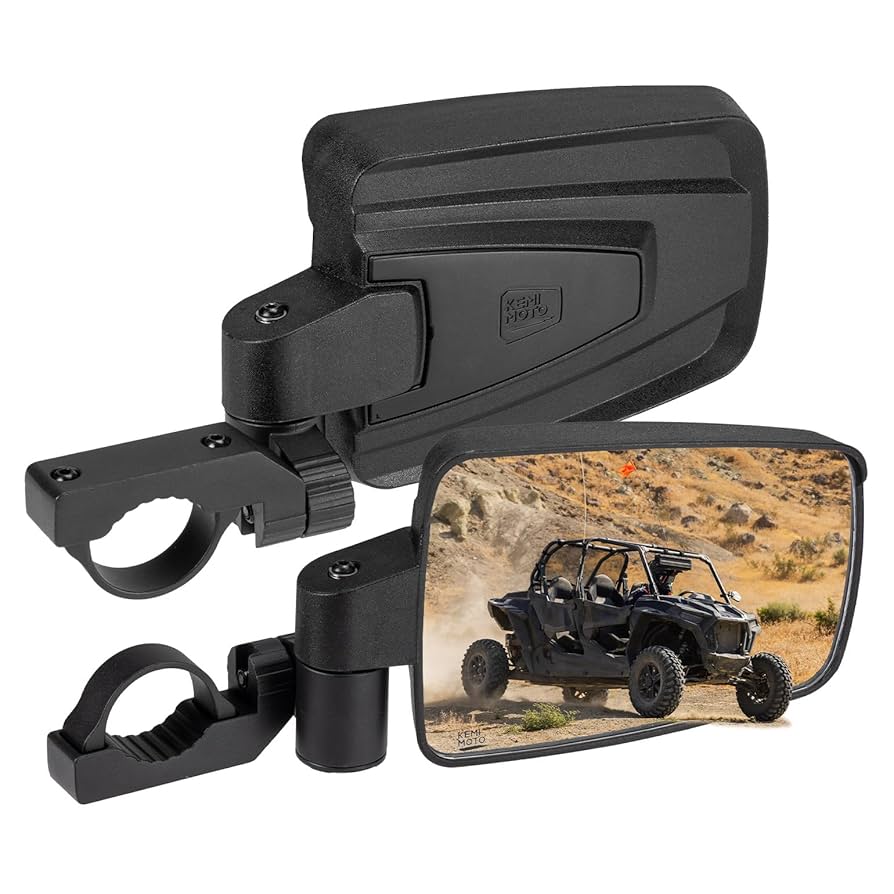 Amazon.com: KEMIMOTO UTV Side Mirrors Spring Back Feature